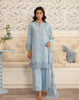 3 Piece Embroidered Lawn Suit Unstitched Summer - 25