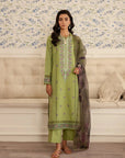 3 Piece Embroidered Lawn Suit Unstitched Summer - 25