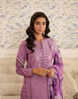 3 Piece Embroidered Lawn Suit Unstitched Summer - 25