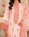 3 Piece Embroidered Lawn Suit Unstitched Summer - 25