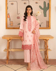 3 Piece Embroidered Lawn Suit Unstitched Summer - 25