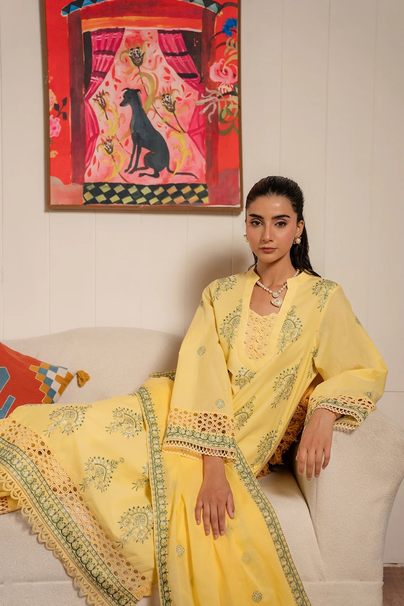 3 Piece Embroidered Lawn Suit Unstitched Summer - 25
