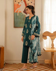 3 Piece Embroidered Lawn Suit Unstitched Summer - 25