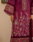 3 Piece Embroidered Lawn Suit Unstitched Summer - 25