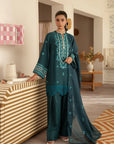 3 Piece Embroidered Raw Silk Suit Unstitched Summer - 25