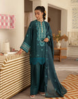 3 Piece Embroidered Raw Silk Suit Unstitched Summer - 25