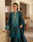 3 Piece Embroidered Raw Silk Suit Unstitched Summer - 25