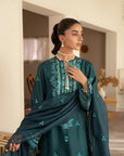 3 Piece Embroidered Raw Silk Suit Unstitched Summer - 25