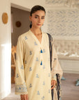 3 Piece Embroidered Lawn Suit Unstitched Summer - 25
