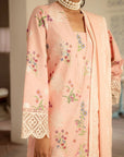 3 Piece Embroidered Lawn Suit Unstitched Summer - 25