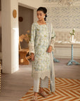 3 Piece Embroidered Lawn Suit Unstitched Summer - 25