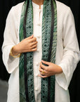 Green Silk Scarf Pret SS - 26