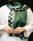 Green Silk Scarf Pret SS - 26
