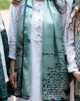 Green Silk Scarf Pret SS - 26