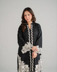 2 Piece Embroidered Cambric Suit