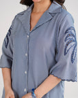 1 Piece Striped Button Down Shirt Pret SS - 26