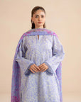 3 Piece Printed Lawn Suit Pret SS - 25