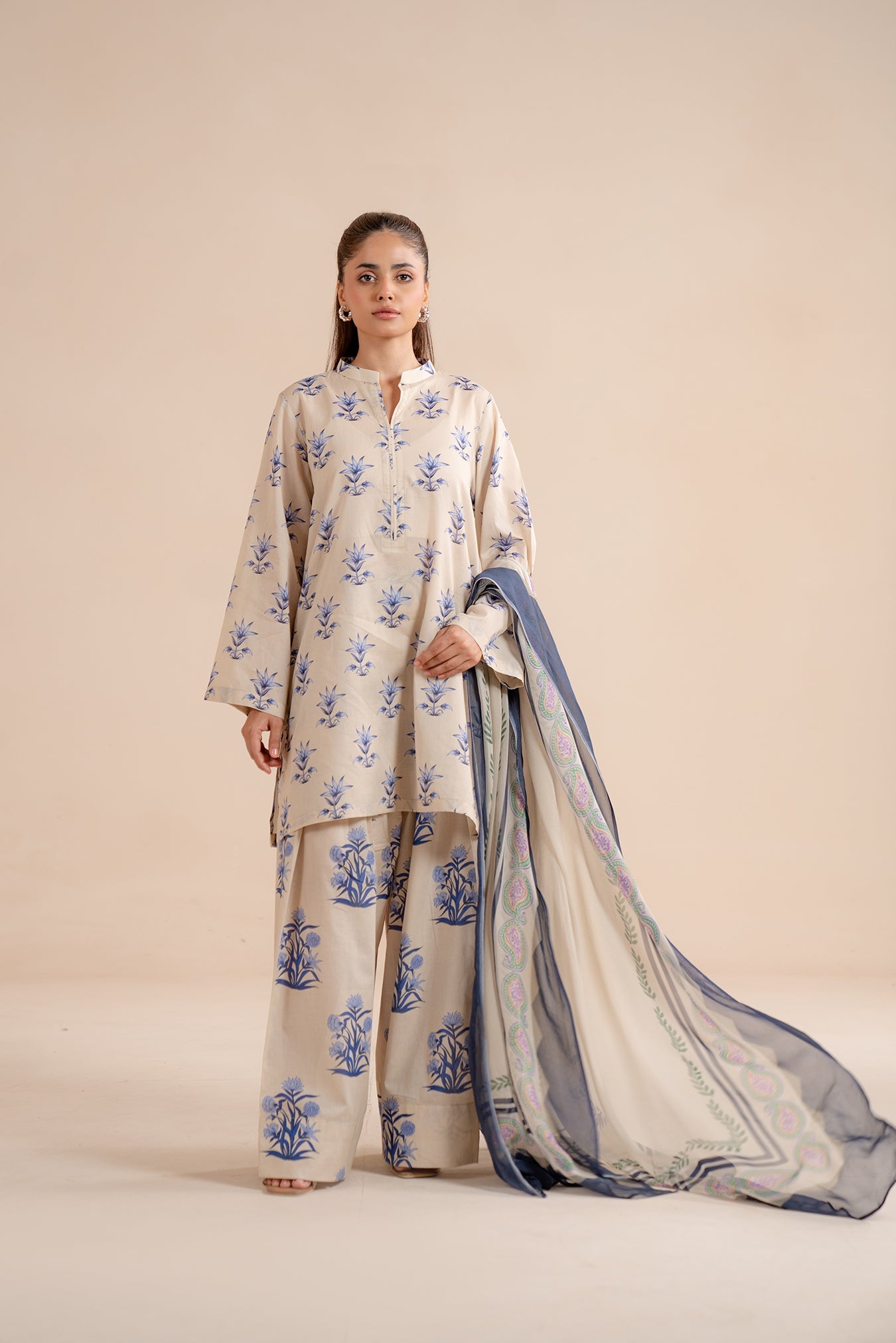 2 Piece Embroidered Lawn Suit Pret SS - 25