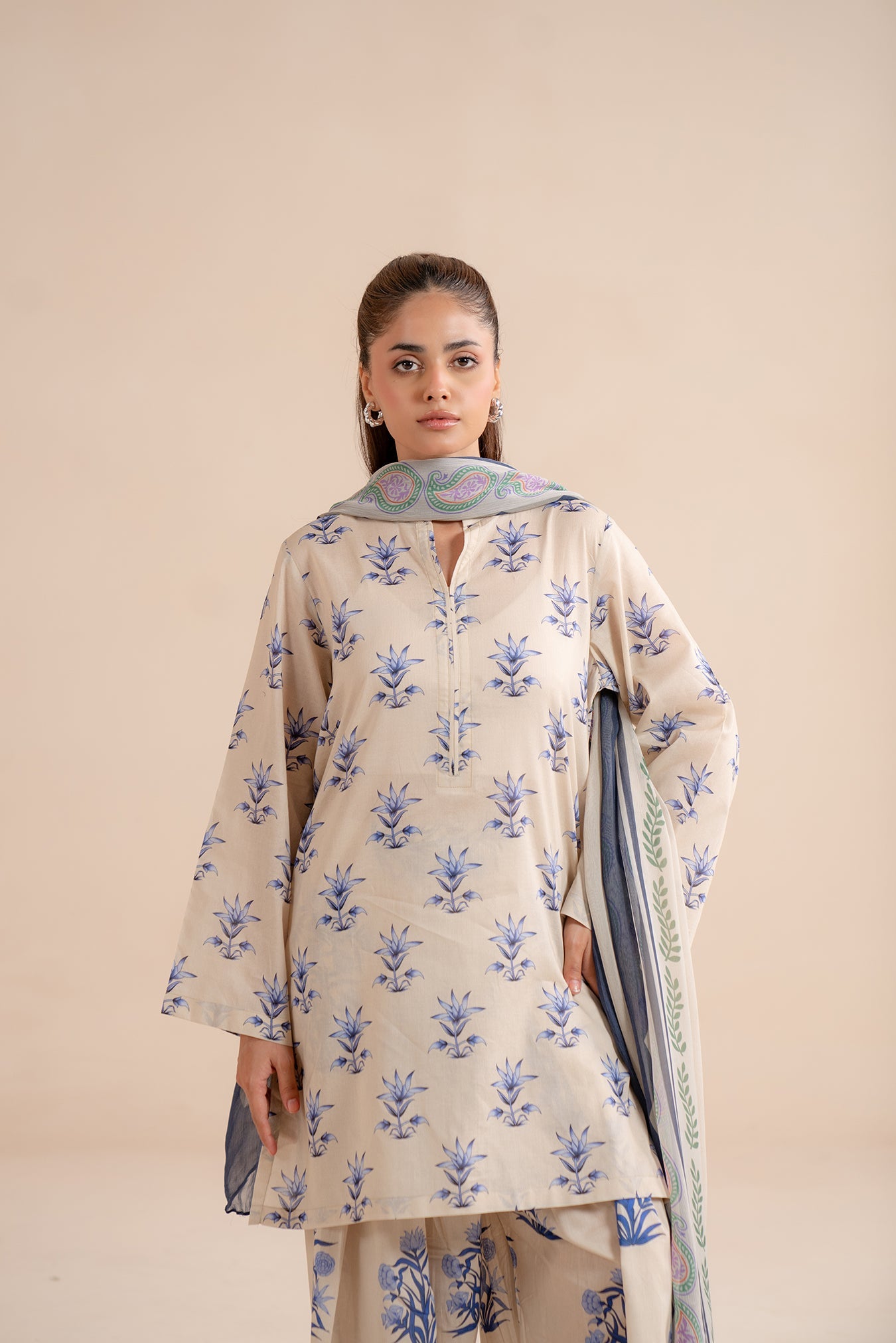 2 Piece Embroidered Lawn Suit Pret SS - 25