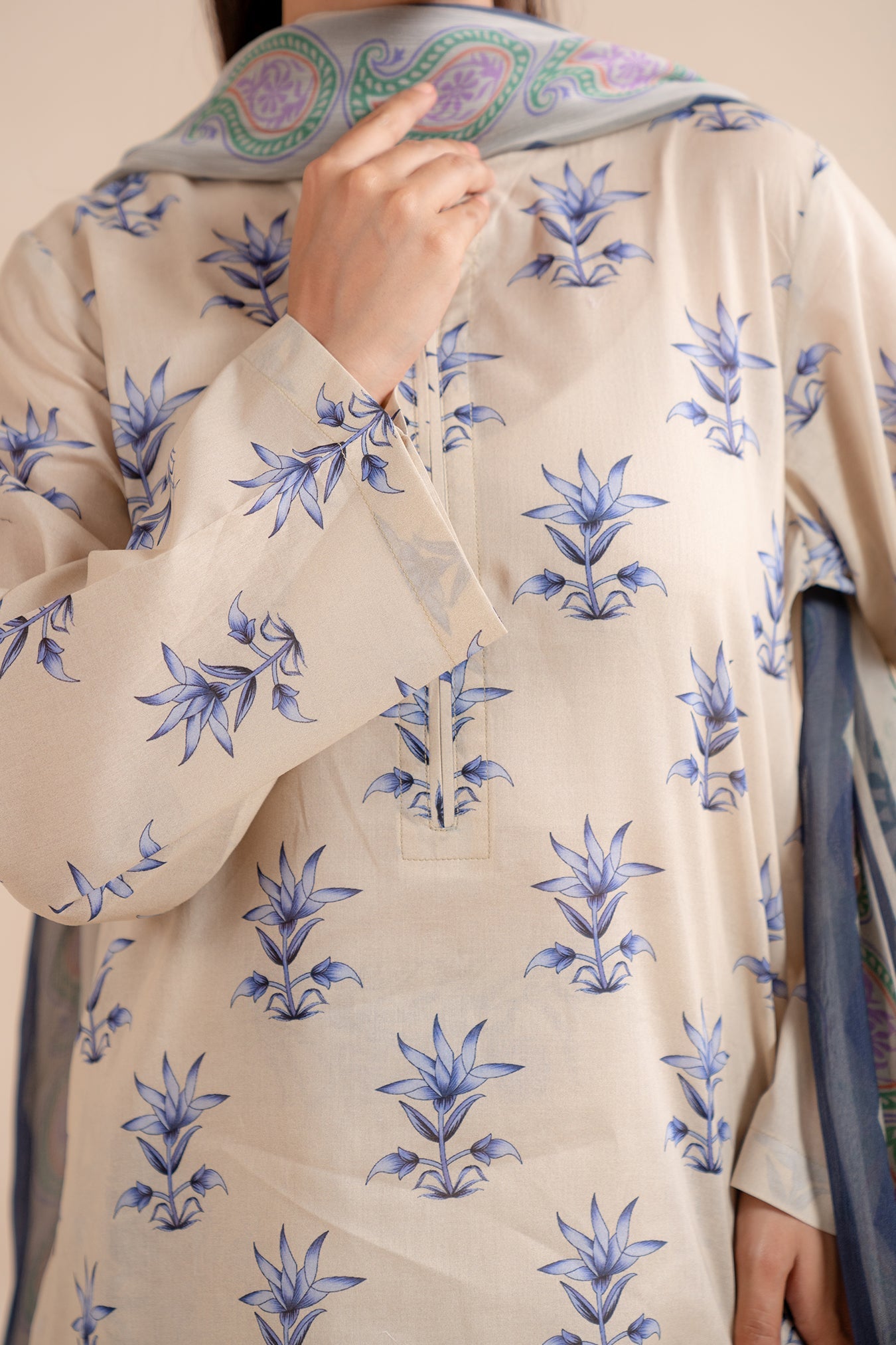 2 Piece Embroidered Lawn Suit Pret SS - 25
