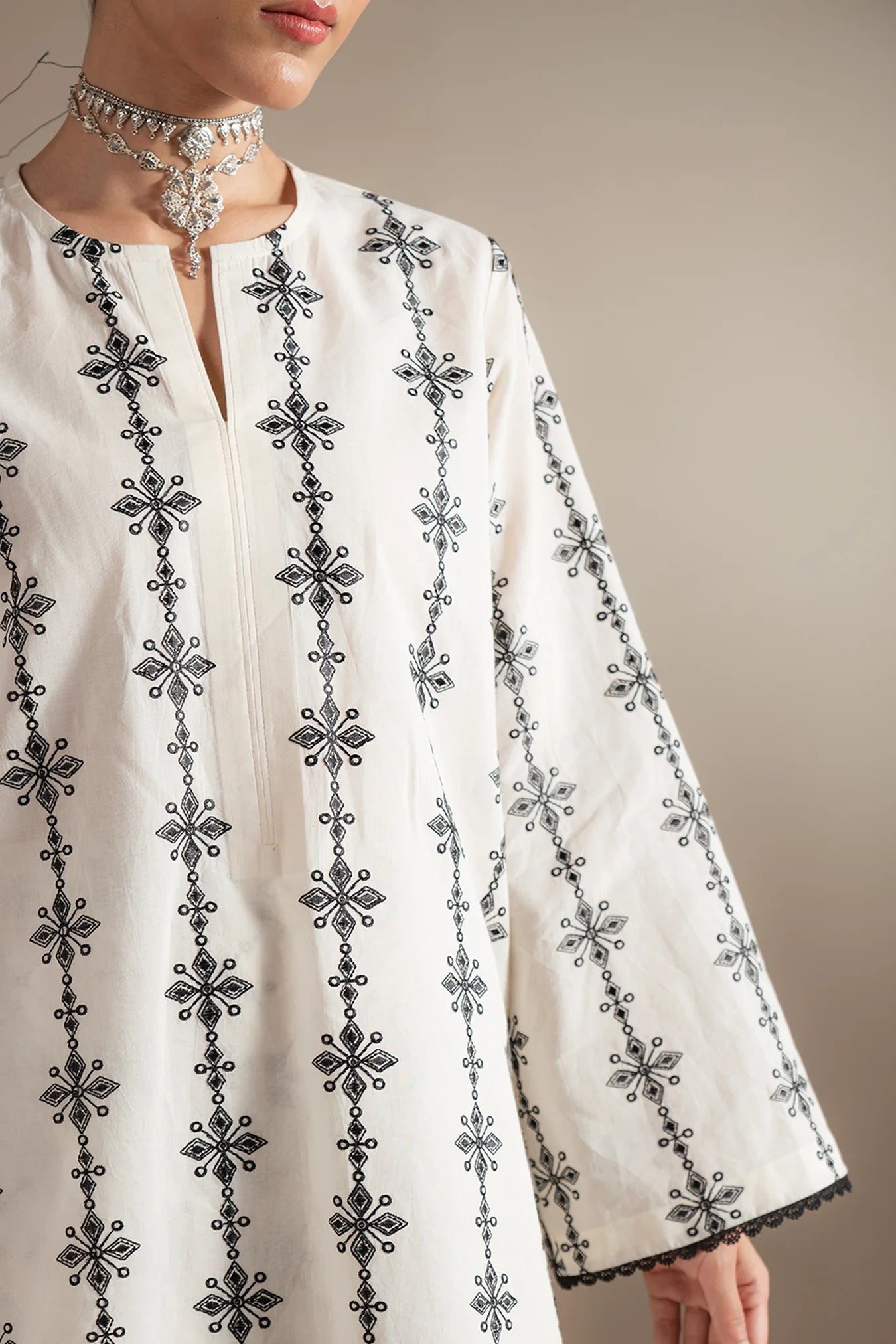 2 Piece Embroidered Lawn Suit Pret SS - 25