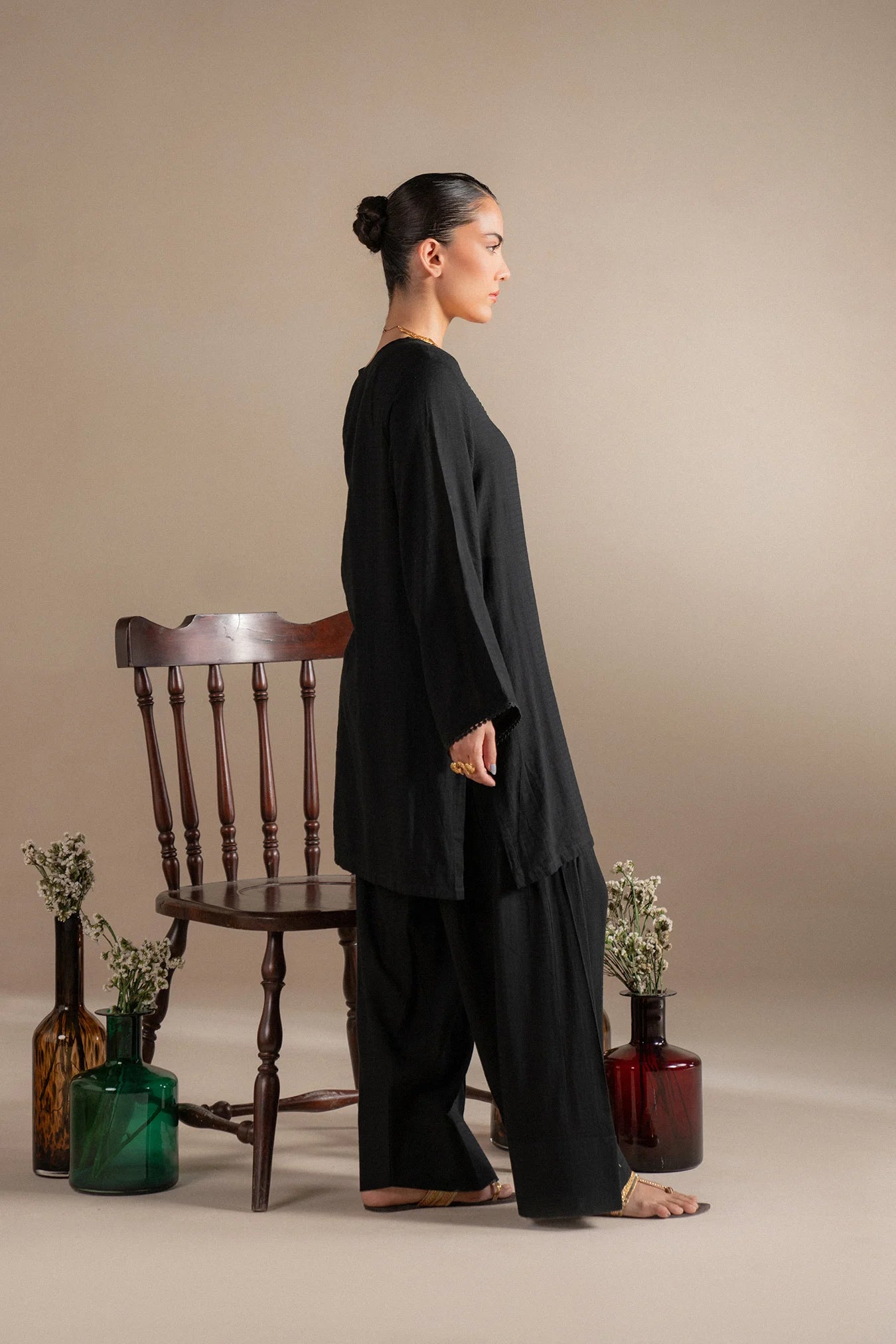 2 Piece Solid Suit Pret SS - 25