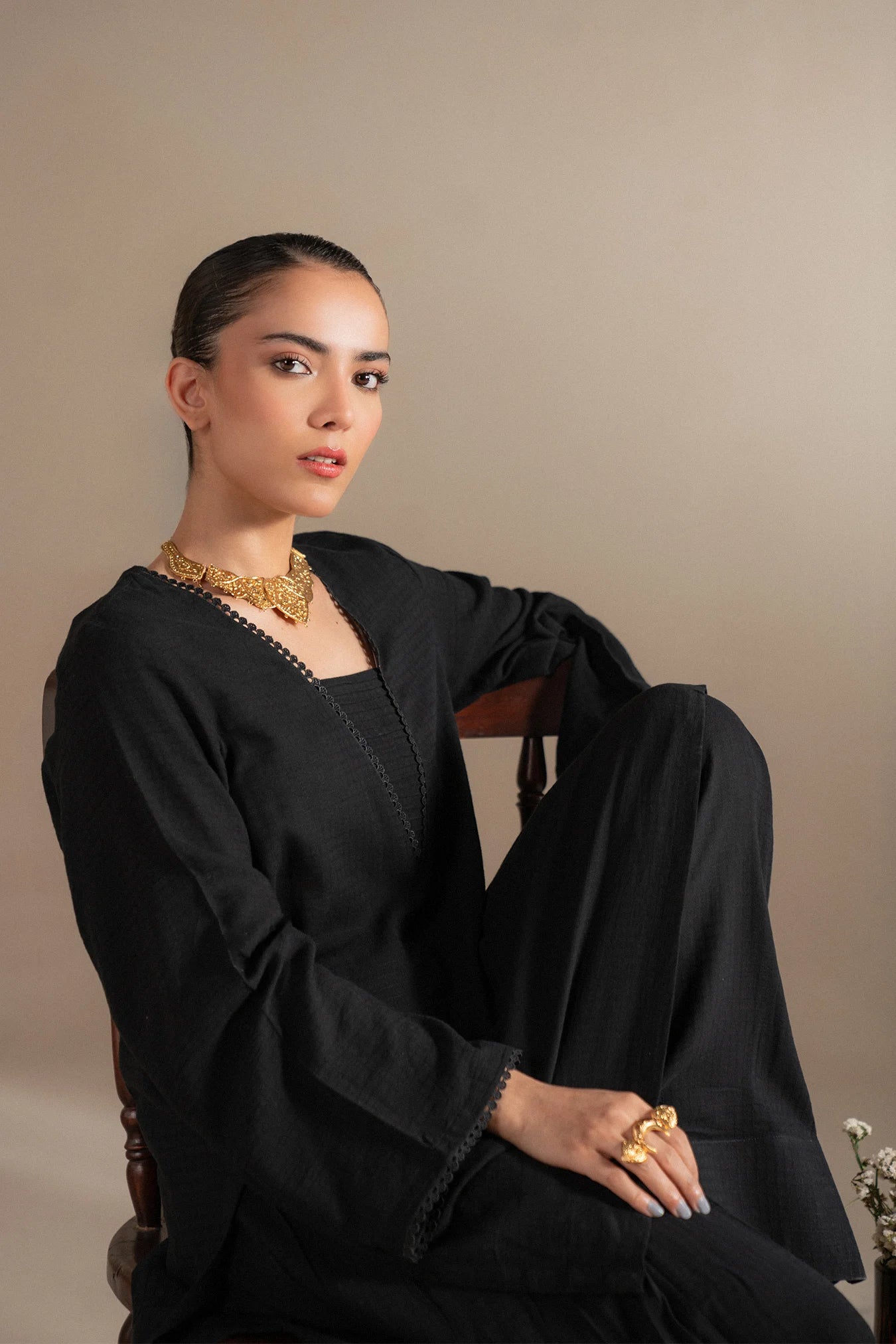 2 Piece Solid Suit Pret SS - 25