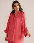 2 Piece Solid Embroidered Suit Pret SS - 26