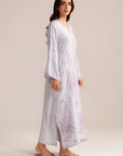 1 Piece Embroidered Raw Silk Kaftan