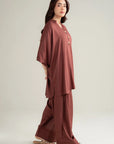 2 PIece Linen Solid Suit Pret SS - 26