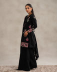 Discover monochrome lawn suit black pink - 3 piece Pakistani women embroidered dress unstitched