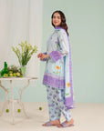 Elegant ladies unstitched lawn suits – 3 piece digital printed outfit with cambric trousers and voile dupatta, perfect for summer collection Pakistan