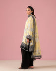Elegant linen embroidered suit with doriya dupatta for women shopping in Bahria Town Lahore boutiques
