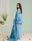 Elegant unstitched 2 Piece Lawn Suit featuring digital printed shirt (1.75M) and voile dupatta (2.5M) for Gulshan-e-Iqbal Karachi women