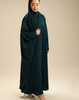 Emerald abaya for women – dark green embroidered colored abaya Beyond East Pakistan