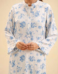 Floral printed viscose suit – breathable and stylish 2 piece outfit for casual and formal wear.