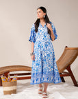 Frocks for Women – Summer Printed Lawn Shirt with Relaxed Fit and Ethnic Borders