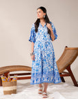 Frocks for Women – Summer Printed Lawn Shirt with Relaxed Fit and Ethnic Borders