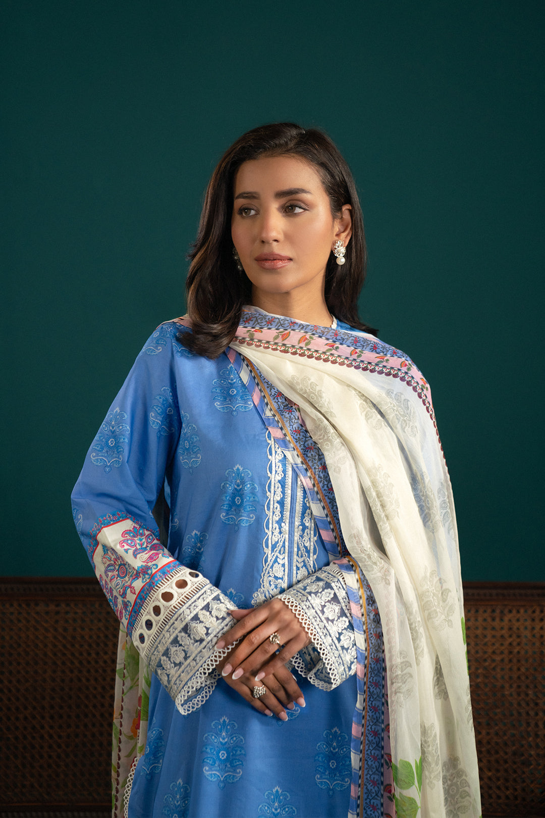 3 Piece Embroidered Lawn Suit Unstitched SS - 25