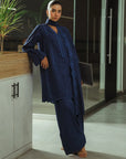 linen 3 piece suit blue latest collection