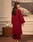 2 Piece Solid Khaddar Suit Pret Winter-24
