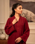 2 Piece Solid Khaddar Suit Pret Winter-24
