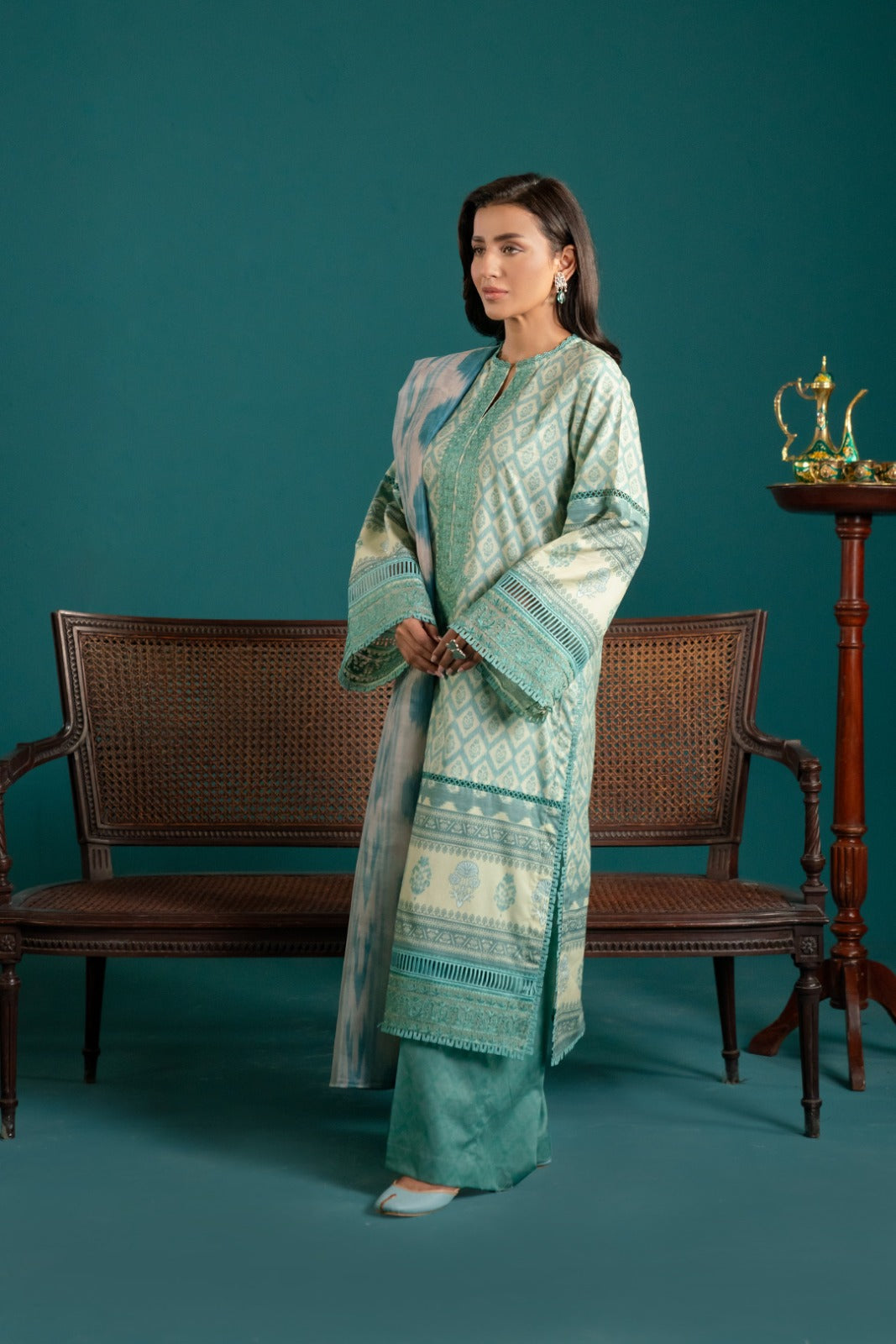 3 Piece Embroidered Lawn Suit Unstitched SS - 25