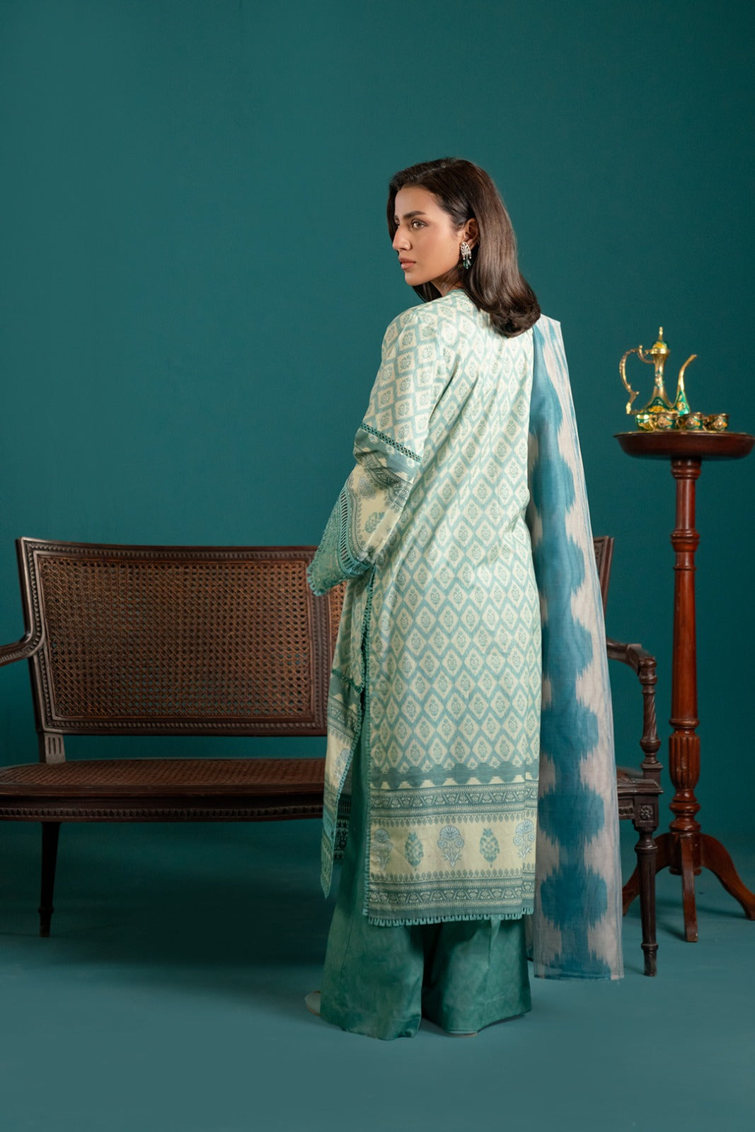 3 Piece Embroidered Lawn Suit Unstitched SS - 25