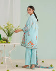 Islamabad online lawn suits Pakistan – elegant 3 piece unstitched suits for women featuring printed shirt, cambric pants, and flowy voile dupatta