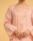 Ladies Embroidered Cambric Shirt Pret Winter - 25