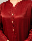 Latest 2-Piece Solid Maroon Viscose Suit – Ideal for Women’s Fashion in Pakistan