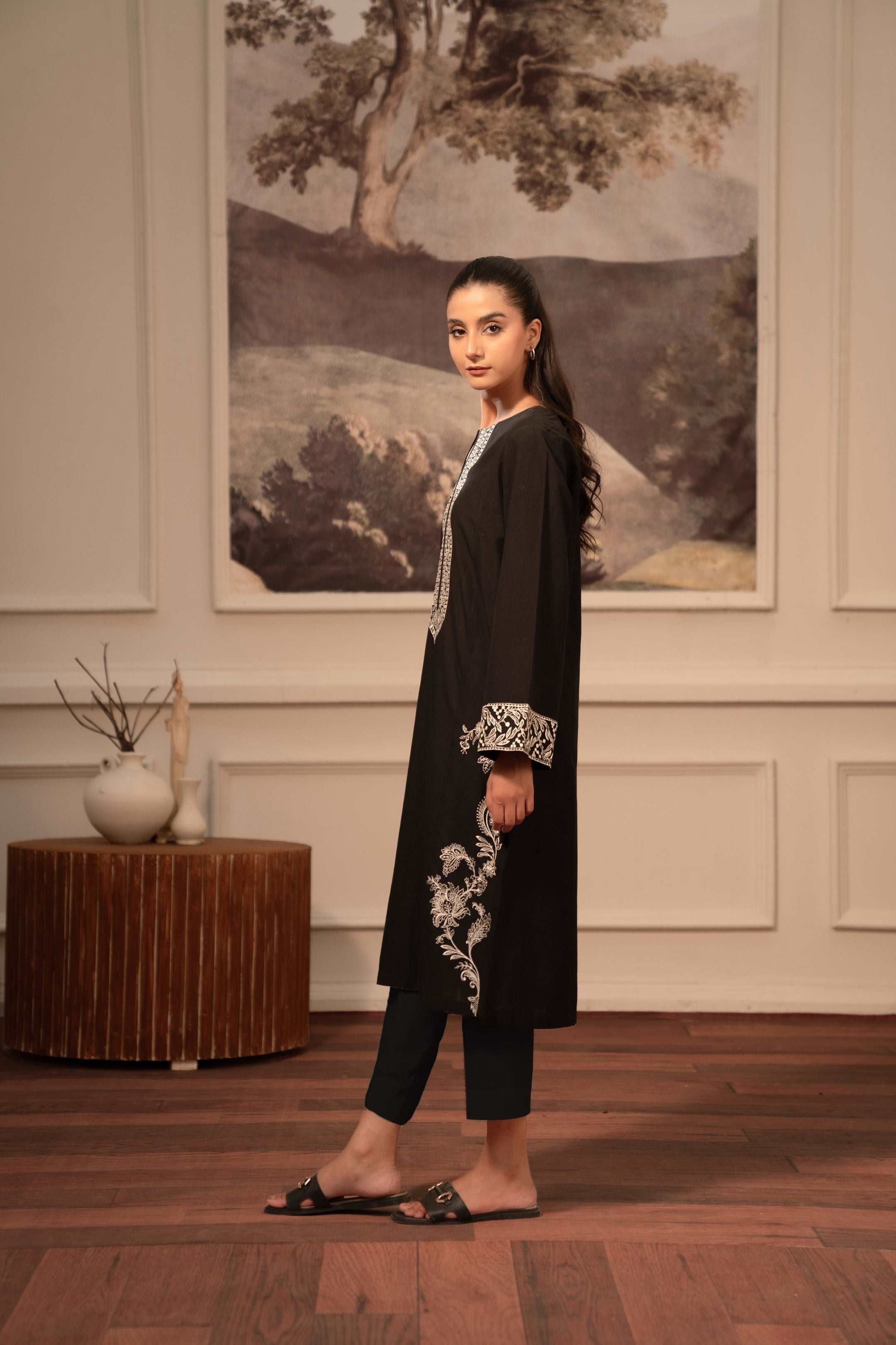 Latest 2 Piece Linen Suit Online Pakistan - Beyond East