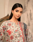 3 Piece Printed Khaddar Suit Pret Winter-24