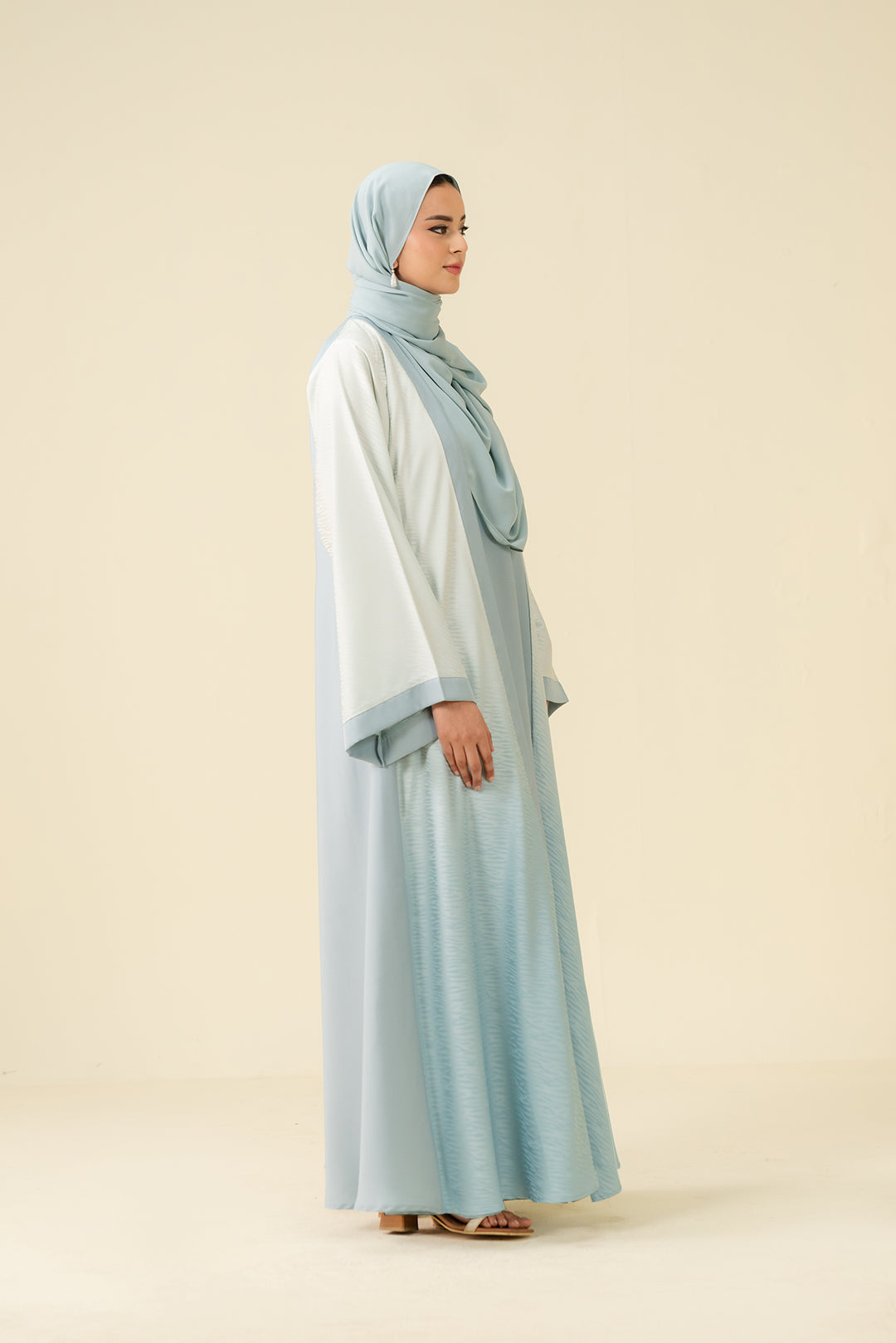 Soft Blue Abaya Modest Wear - 25